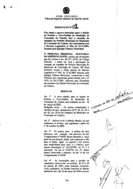 Resolução TRE-ES n.2/2002