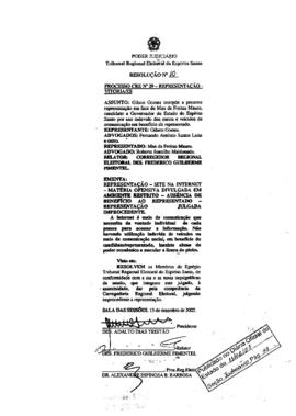 Resolução TRE-ES n.10/2003